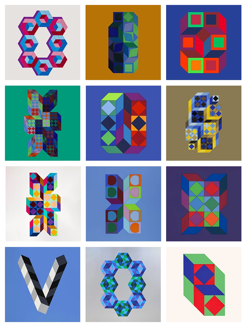 Dataset para entrenamiento con estilo Vasarely