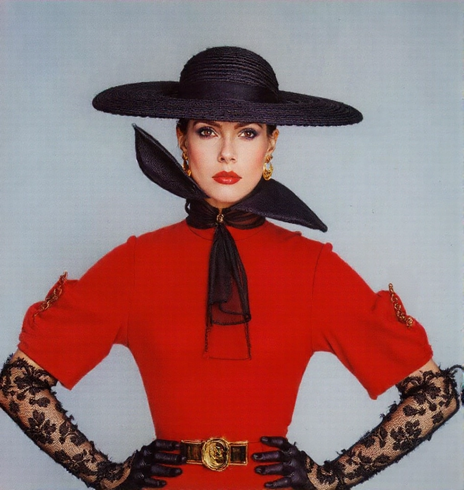 Foto de moda IA con estilo Chanel 80s de referencia Irving Penn RETOCADA