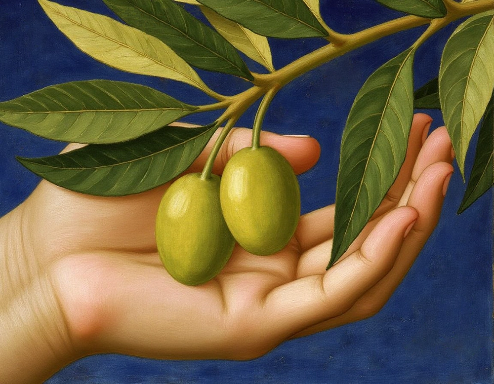 Imagen IA Frangelico aceitunas